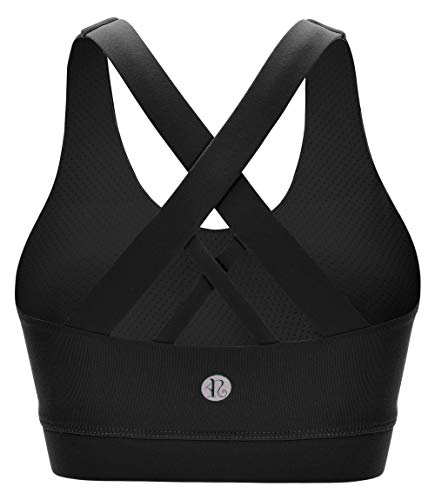 RUNNING GIRL Women's Criss-Cross Sports Bra, Medium Support