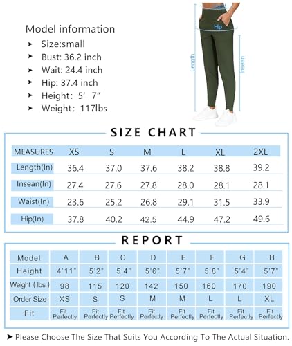 Women's Dark Grey Athletic Joggers with Pockets