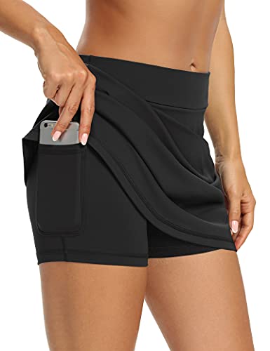 Black Tennis Skorts for Women