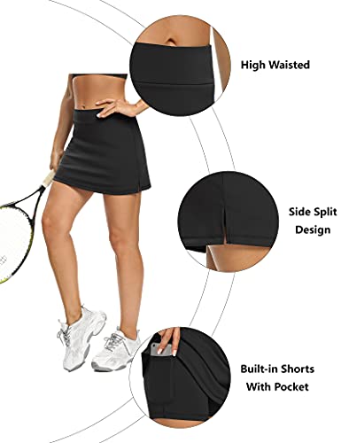 Black Tennis Skorts for Women