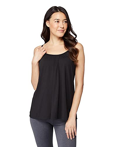 Cool Women's Shirred Lounge Tank with Built-in Cups