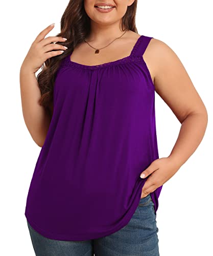 TIANZHU Plus Size Sleeveless Summer Tank Top