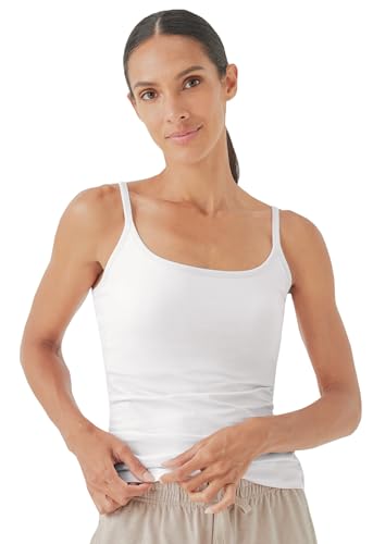 Women's Organic Cotton Camisole with Shelf Bra