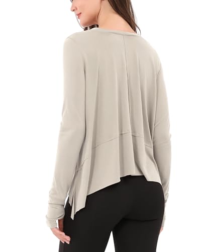 Women's Workout Long Sleeve Tee with Thumb Hole