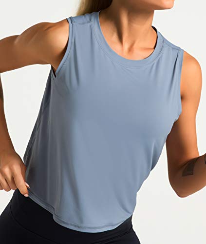Blue Dragon Fit Sleeveless Yoga Workout Tank Crop Tops