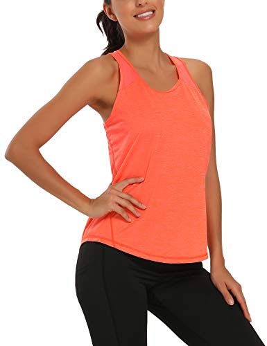 Aeuui Mesh Racerback Tank Top Athletic Yoga Shirt
