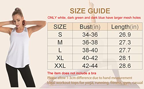 Aeuui Mesh Racerback Tank Top Athletic Yoga Shirt