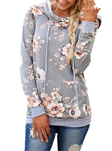 Barlver Women's Cowl Neck Long Sleeve Hoodie