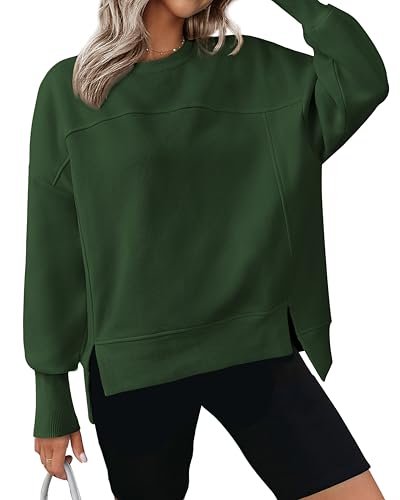 BTFBM Women's Dark Green Long Sleeve Sweatshirt