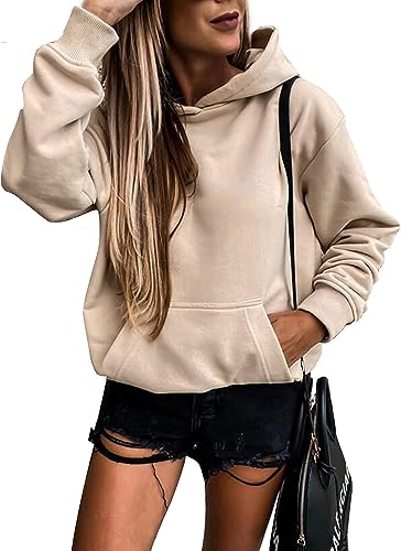 SHEWIN Women's Lightweight Casual Pullover Hoodie