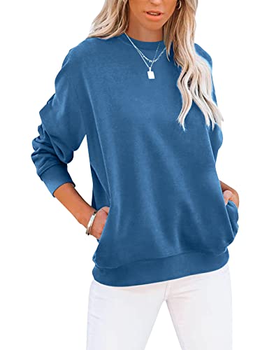 Cute Color Block Long Sleeve Crewneck Sweatshirt