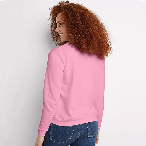 Hanes EcoSmart Fleece Pullover - Spirited Pink Sweatshirt