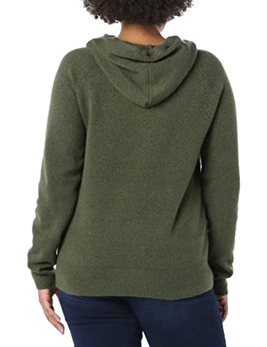 Women's Olive Soft Touch Hooded Sweater, Small Size