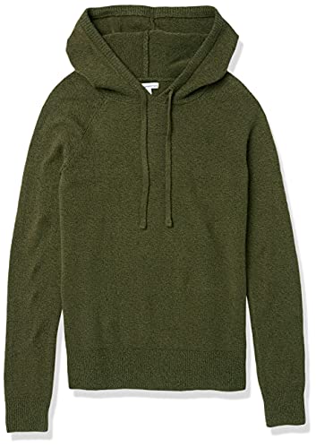 Women's Olive Soft Touch Hooded Sweater, Small Size