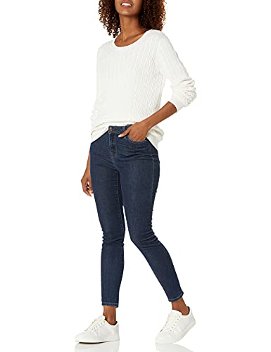 Amazon Essentials Cable Crewneck Sweater, Ivory, Plus Size 2X