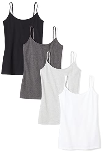 Women's Slim-Fit Camisole Set of 4 Colors, Size Small