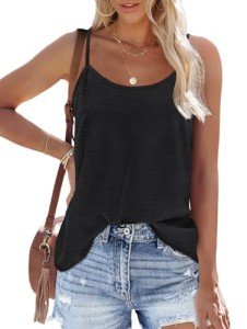 OFEEFAN Women's Adjustable Loose Fit Tank Top