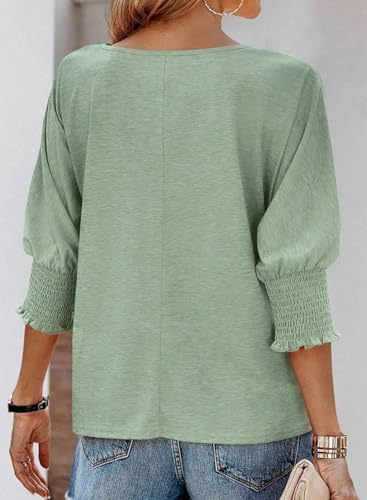 Dokotoo Women's Stylish Short Sleeve Green T-Shirt