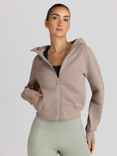 Y2K Cropped Zip Up Hoodies - Women's Fall Fashion