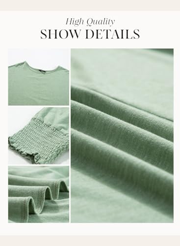 Dokotoo Women's Stylish Short Sleeve Green T-Shirt