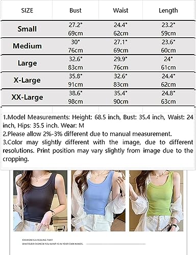 Womens Slim Fit Ribbed Tank Top - Orange