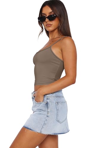 WIHOLL Women Spaghetti Strap Tank Tops 3 Pack