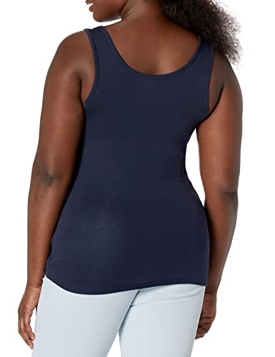 Women's Slim-Fit Tank Tops, 2-Pack, Navy/Red, Large