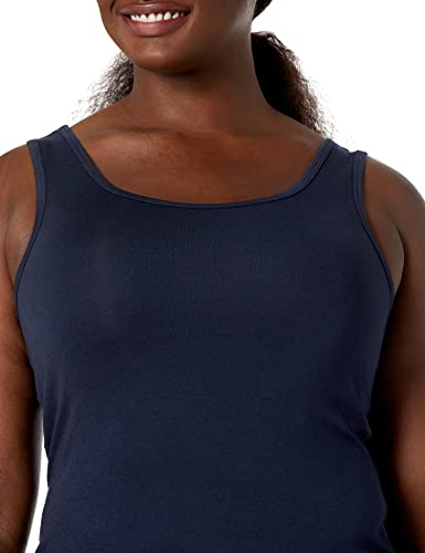 Women's Slim-Fit Tank Tops, 2-Pack, Navy/Red, Large