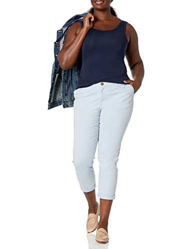 Women's Slim-Fit Tank Tops, 2-Pack, Navy/Red, Large