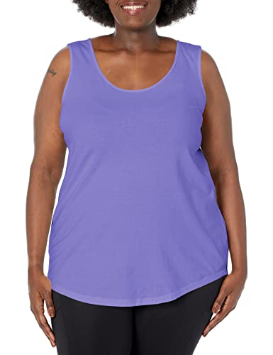 Petal Purple Tank Top 1X - Plus Size Women's