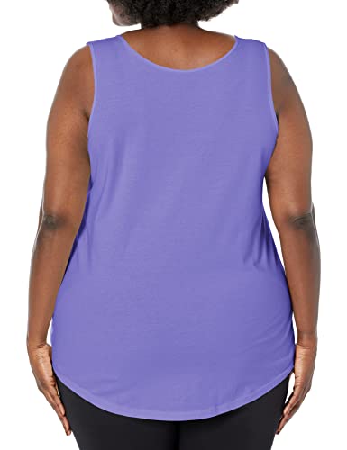 Petal Purple Tank Top 1X - Plus Size Women's