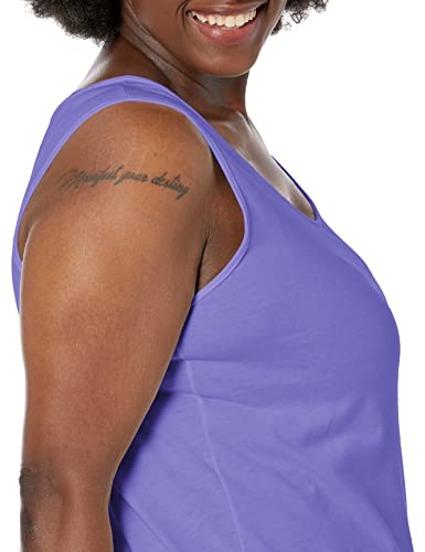 Petal Purple Tank Top 1X - Plus Size Women's