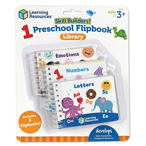 Preschool Skill Builders ABC and Numbers Flipbooks, Ages 3+