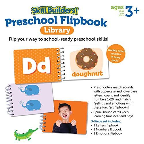 Preschool Skill Builders ABC and Numbers Flipbooks, Ages 3+