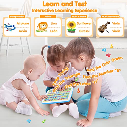 Interactive Bilingual Learning Tablet for Toddlers & Kids