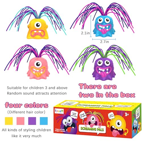 4PCS Screaming Monster Fidget Toys for Kids & Teens