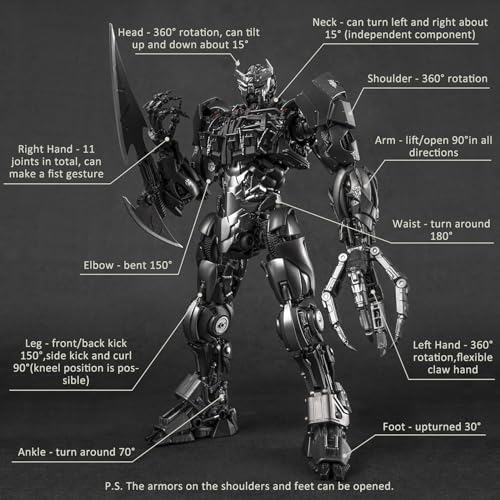 YOLOPARK Scourge Transformer Action Figure, Transformers Rise Collection