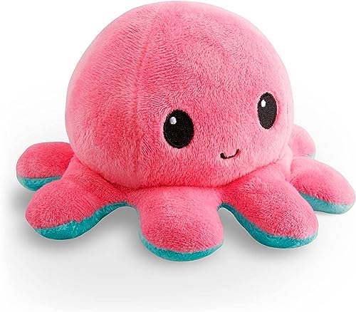 TeeTurtle Original Reversible Octopus Plushie: Pink & Aqua