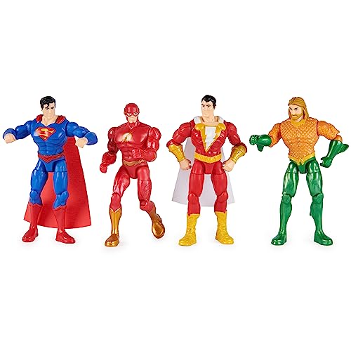 4-Pack DC Comics Superhero Action Figures for Kids