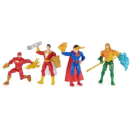 4-Pack DC Comics Superhero Action Figures for Kids
