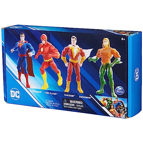 4-Pack DC Comics Superhero Action Figures for Kids