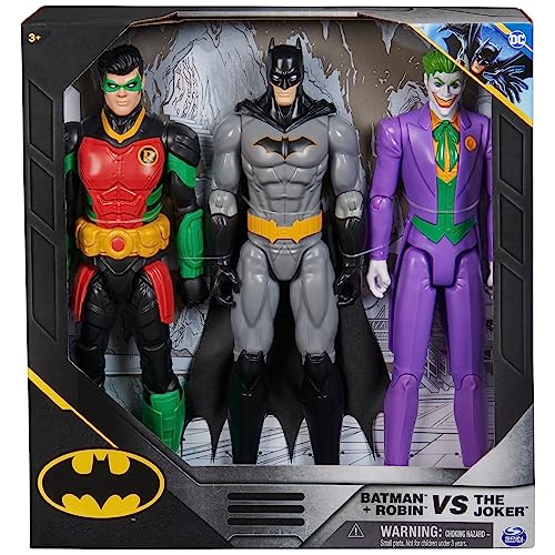 Batman, Joker, Robin 12-Inch Collectible Super Hero Figures
