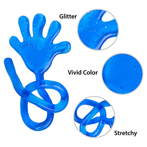 72 Count Glitter Mini Sticky Hands Party Favors
