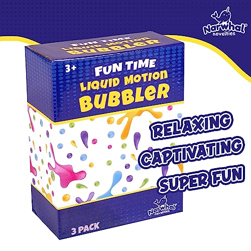 Set of 3 Narwhal Novelties Liquid Motion Bubblers