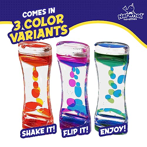 Set of 3 Narwhal Novelties Liquid Motion Bubblers