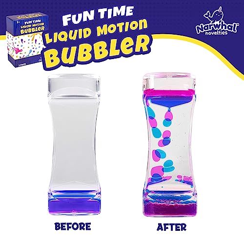 Set of 3 Narwhal Novelties Liquid Motion Bubblers