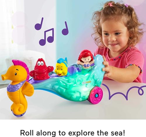 Disney Princess Ariel's Light-Up Sea Carriage Toy Vehicle