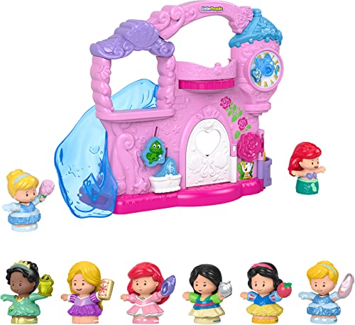 Disney Little People Princess Castle Playset with Ariel & Cinderella Figures
