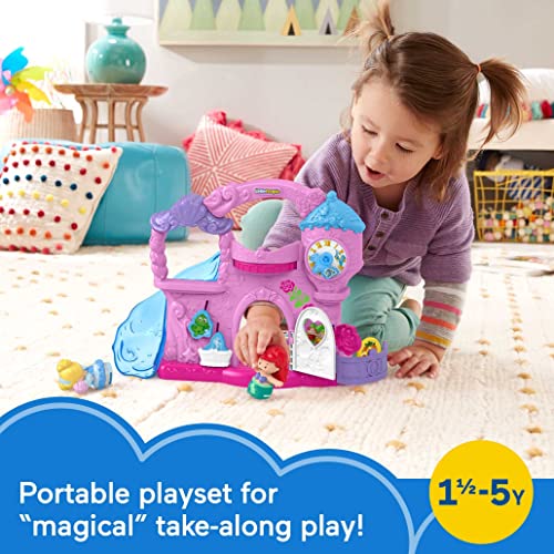 Disney Little People Princess Castle Playset with Ariel & Cinderella Figures