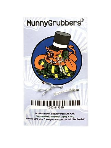 Mini Tiny Violin Toy Keychain with Playable Music